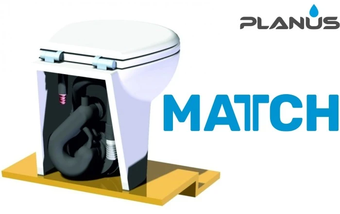 Planus Match vattentoalett